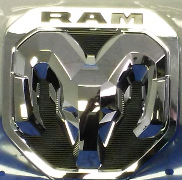 Chrome "Ram Head" Tailgate Emblem 2019-up RAM 1500 - Click Image to Close